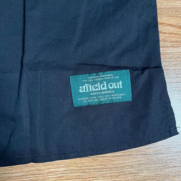 Afield Out Equipment inc. Button Down Black Shirt Men’s Sz M New - Picture 5 of 6